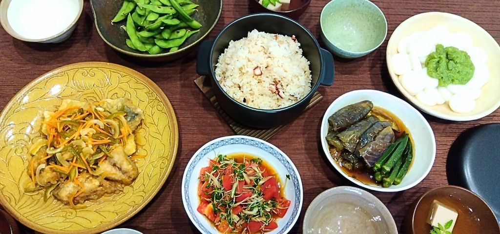 初夏の食材・お料理でおもてなし風の献立