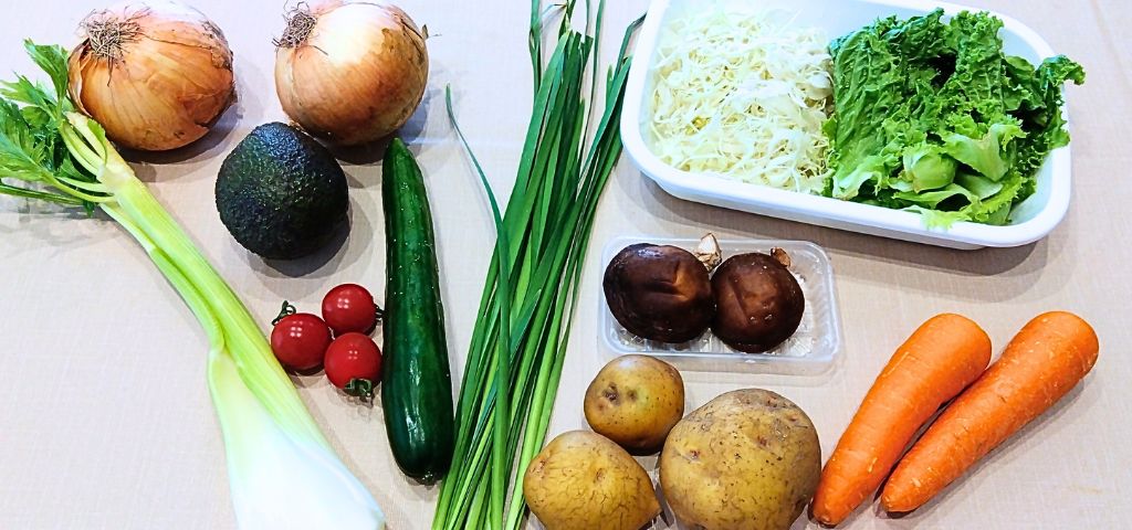 多国籍料理パーティーで使った野菜の量