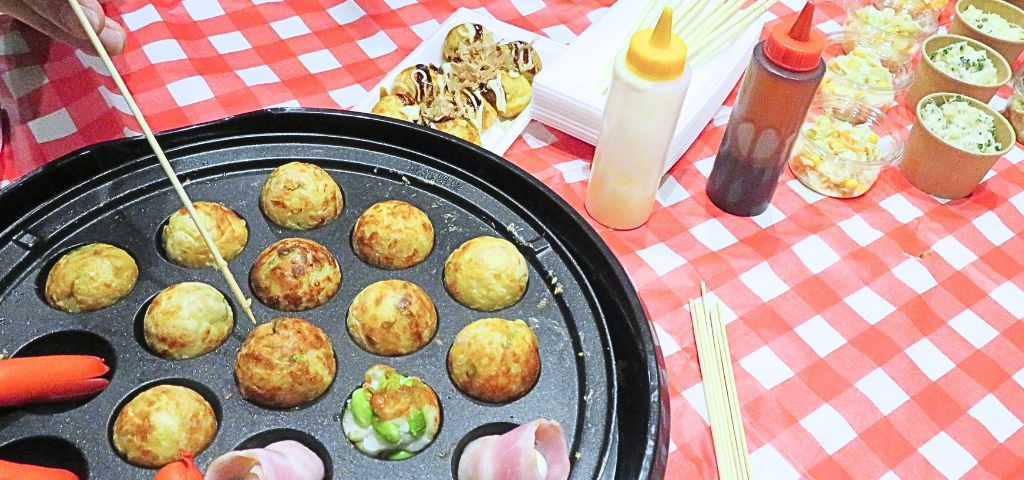 たこ焼きパーティーの様子