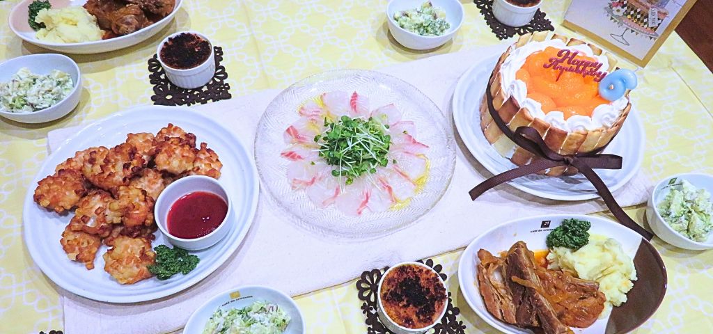 おいもが大好きな6歳のために作った誕生日献立