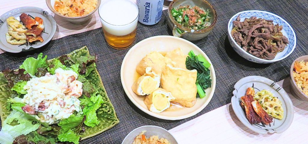 ノンアルコールビールと、ビールに合うおかずの晩ごはん献立