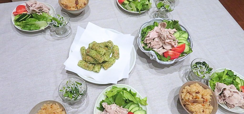 冷しゃぶの日の晩ごはん