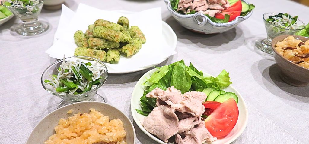 冷しゃぶと副菜