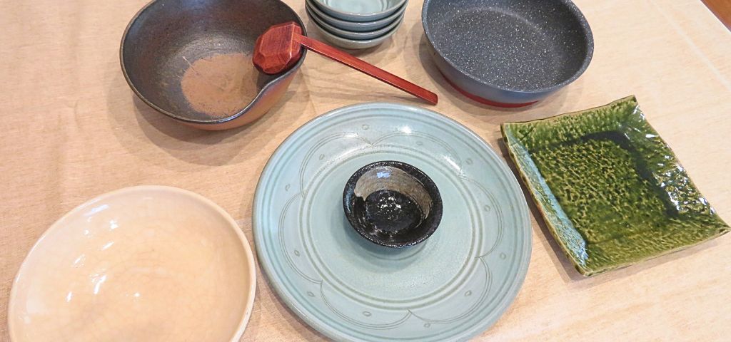 和食を乗せる大皿たち