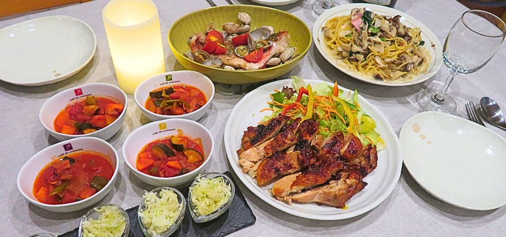オーブンや蒸し器任せのお手軽料理5品でパーティー