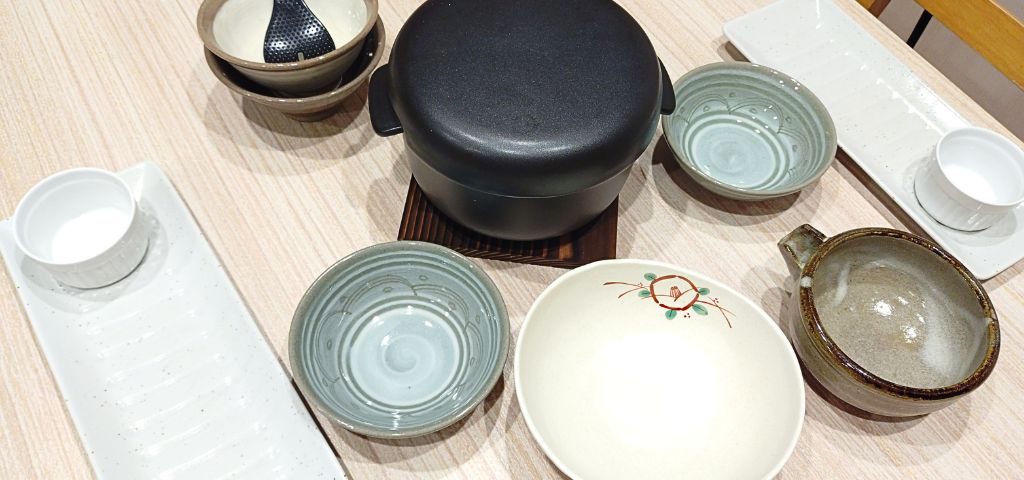 秋の夫婦晩酌に使った器のテーブルコーディネート