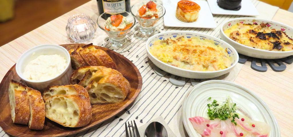 夫婦のお祝いに作った晩ごはん