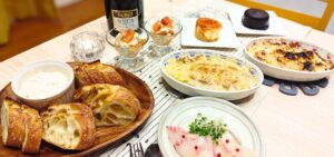 夫婦のお祝い晩ごはん　洋風でワインによく合う