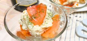 スモークサーモンとディルのポテトサラダ