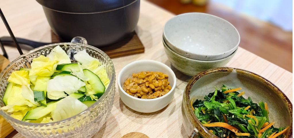 朝ごはんのバイキングには和食も欠かせません