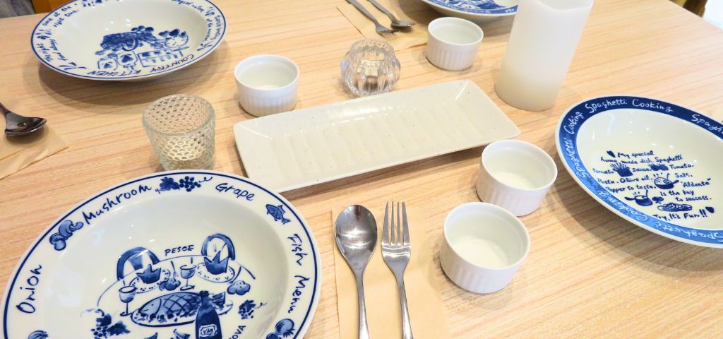 ホワイトデーのカレー献立:テーブルコーディネート