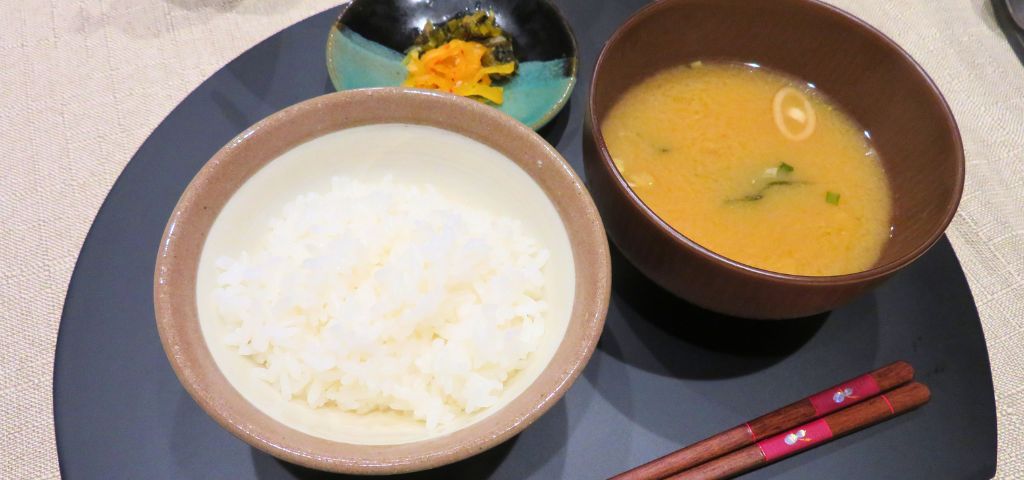 会席料理風の晩ごはんの〆