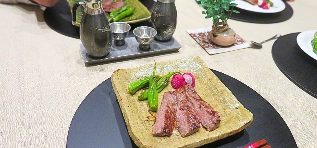 結婚9周年のお祝いディナーでステーキがメインの会席料理風和献立を作りました