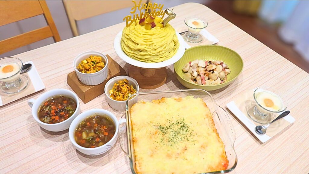 7歳誕生日献立:おいもづくしの6つの料理
