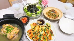 母の日の身体にやさしい韓国料理の献立
