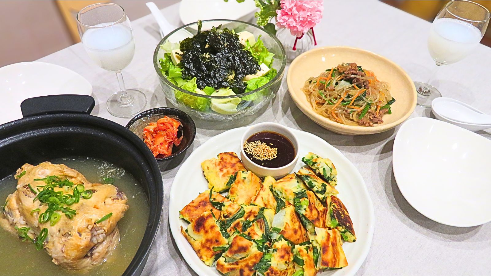 母の日の身体にやさしい韓国料理の献立