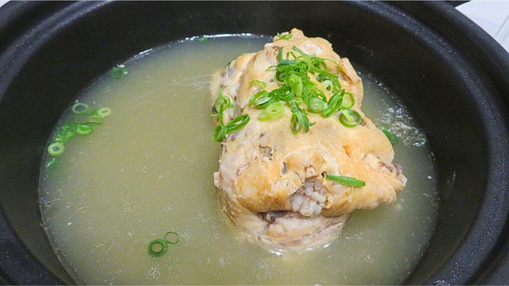 母の日に作った韓国料理：カルディのサムゲタン（マッスンブ）