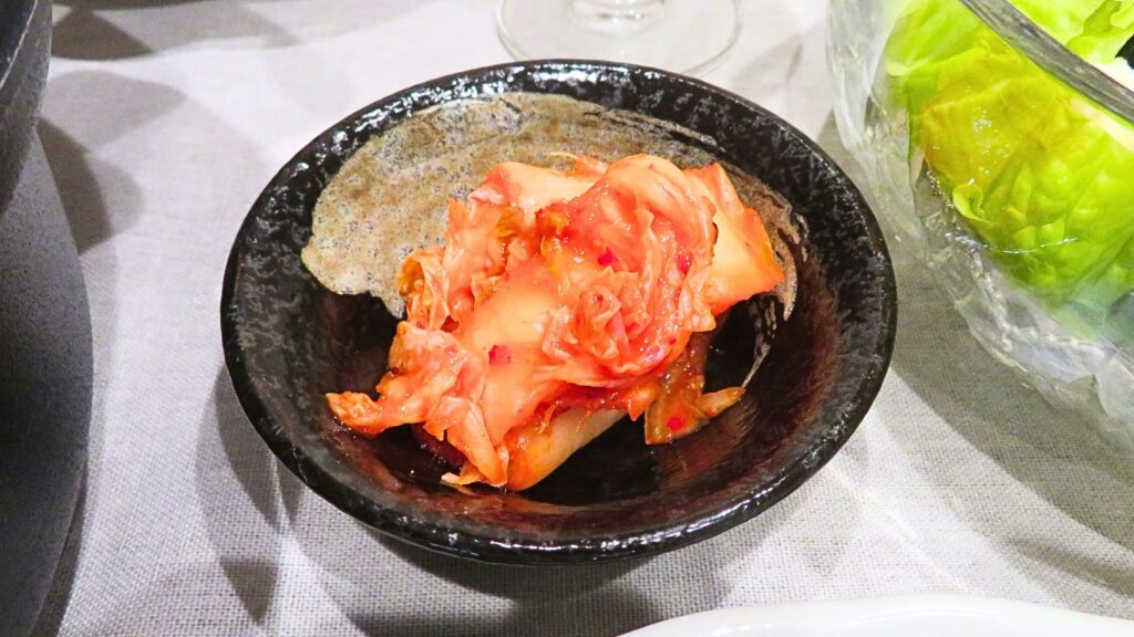 母の日に作った韓国料理：キムチ