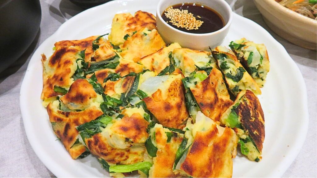 母の日に作った韓国料理：チヂミ