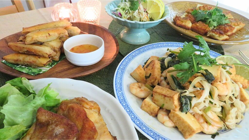東南アジアのお料理5品でエスニック晩ごはん
