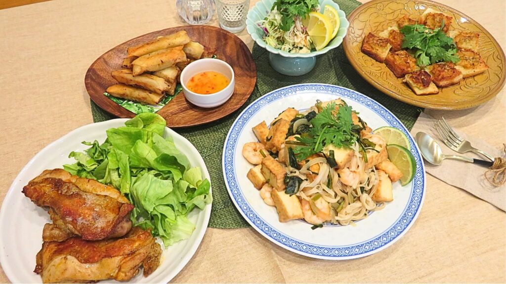 夏のエスニックパーティー:タイ・ベトナム・インド・インドネシアの料理で献立を立てました