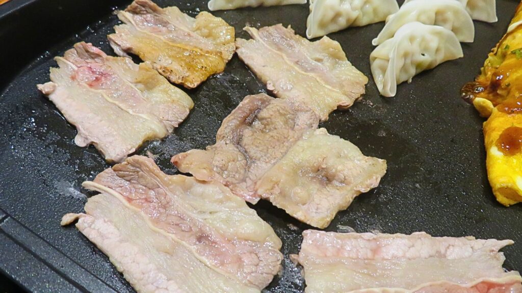大人が楽しむホットプレートパーティー：カルビ