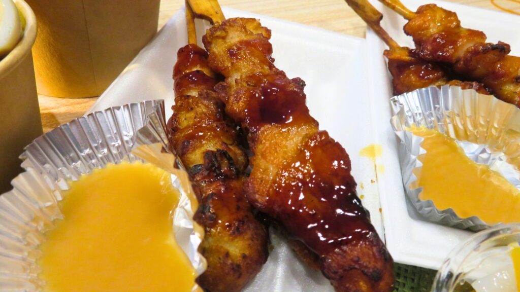 アジアの夜の屋台風おうち夏祭り：サテ（インドネシア風焼き鳥）