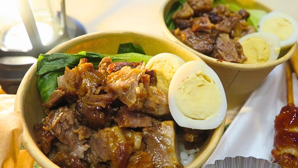 アジアの夜の屋台風おうち夏祭り：ルーローハン