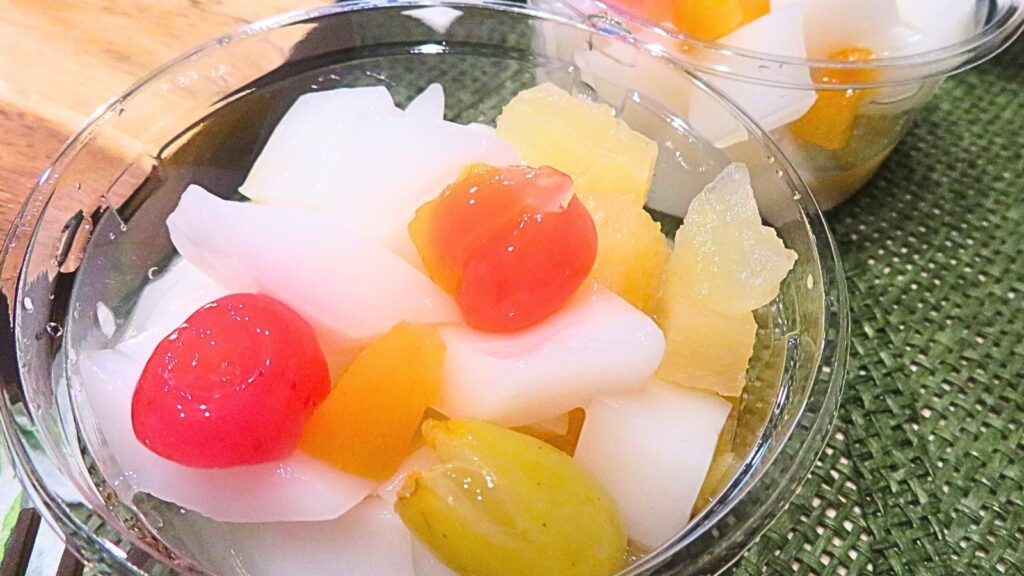 アジアの夜の屋台風おうち夏祭り：フルーツ杏仁