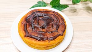 ハロウィン仕様のかぼちゃチーズケーキ