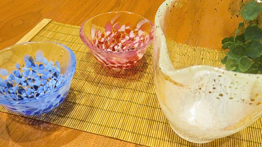 津軽びいどろの酒器セット
