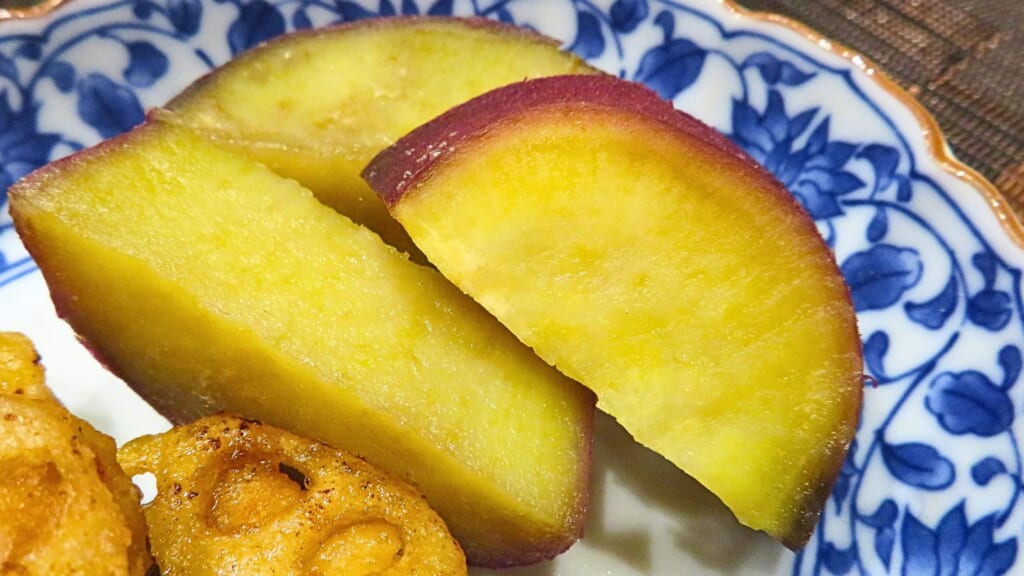 ワンパン晩酌ばんごはん：サツマイモの甘煮
